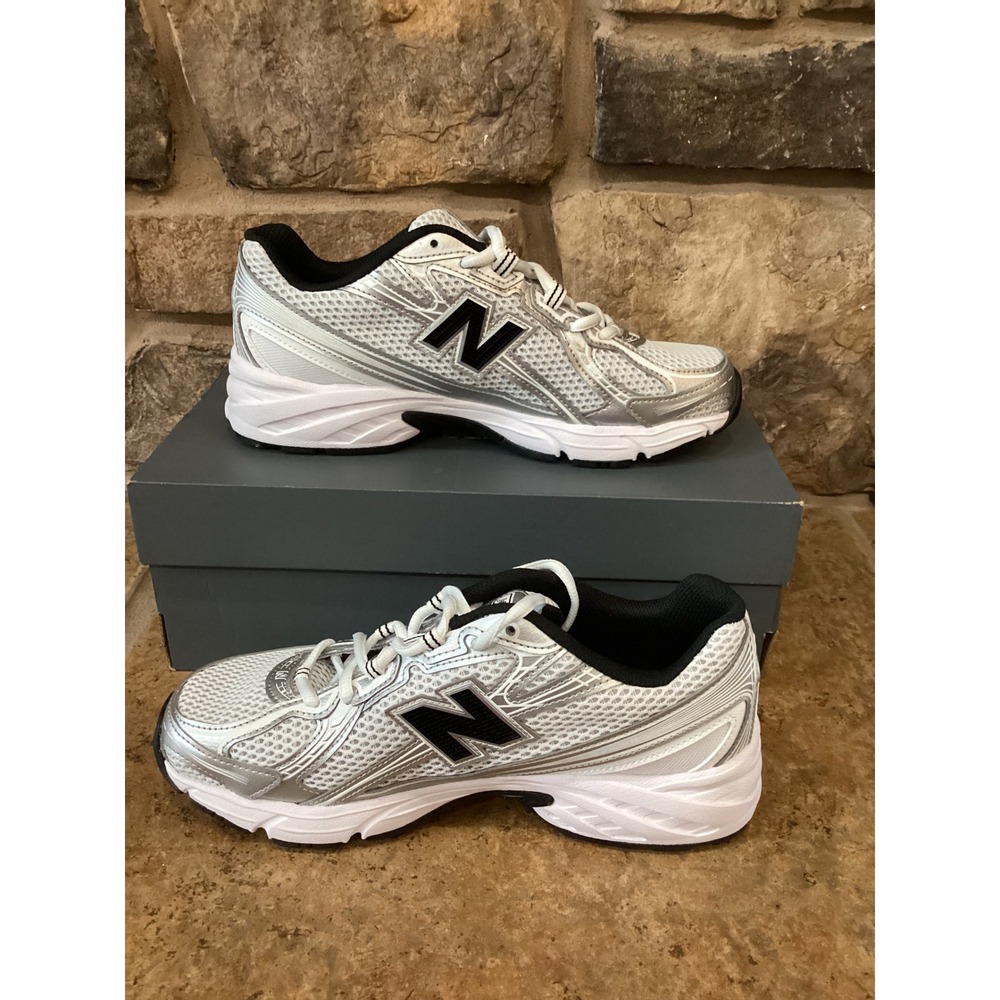 New Balance 740 Size Mens 6 Womens 7.5 White Grey Silver Sneaker New - Picture 2 of 7